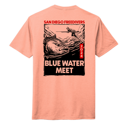 Blue Water Meet Tee Salmon